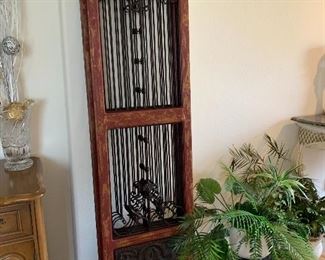 $38 EACH ~IRON AND WOOD PANEL ( FOUR AVAILABLE)