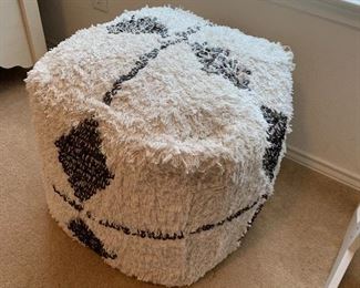 $45- Fluffy dice motif floor pillow 