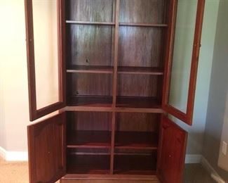 Inside of Rosewood Cabinet