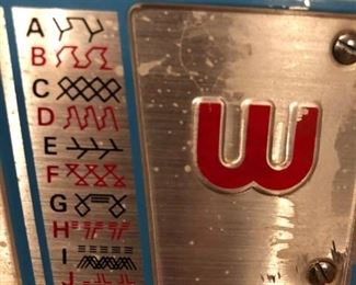 Close-up of White Sewing Machine