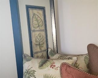 Framed Leaf Art Picture