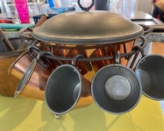 Cool copper punch bowl set