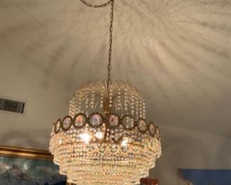 This chandelier is from Italy It’s beautiful!