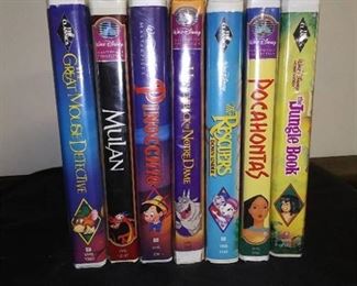 Disney VHS - 7 Disney Classic Movies with Milan & The Jungle Book