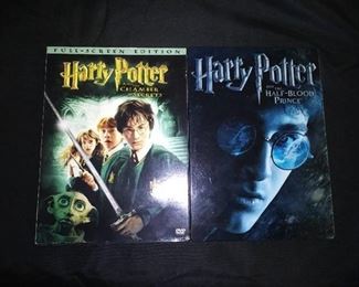 DVD - 2 Harry Potter Movies The Chamber of Secrets & The Half-Blood Prince