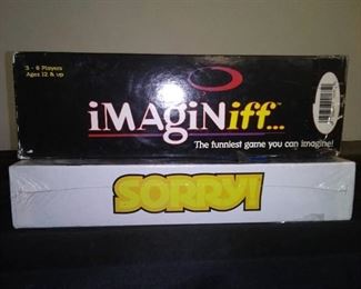 2 Board Games - Sorry ( New) & Imaginiff