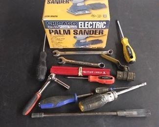 Tool Lot #43 Chicago Palm Sander + misc tools