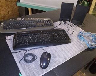2 Computer Keyboards/ Speakers/ Mouse
