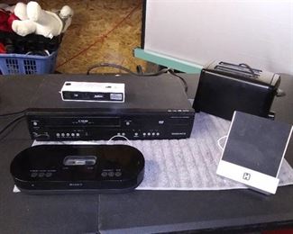 Magnavox DVD & VHS Player/ Toaster/ Camera/ Charging Docs