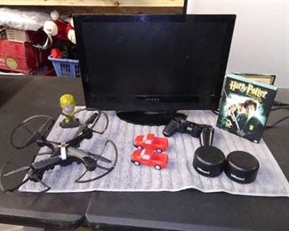 Computer Monitor/ Drone/ Bluetooth Speakers/ PlayStation Controller / Harry Potter Movie