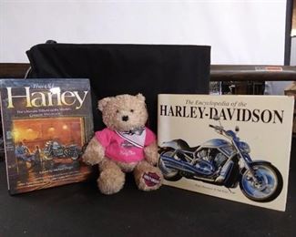 2 Harley Davidson Books & Harley Chick Plush Bear