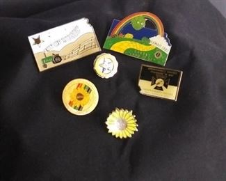Set of Kansas theme pins