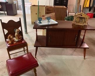 Child chair and Mid -Century Cabinet