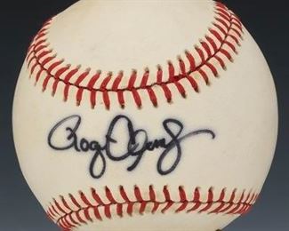  Roger Clemens Autographed Baseball