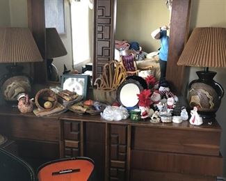 MCM dresser and mirror