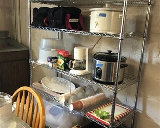 Small appliances, Metal Shelving