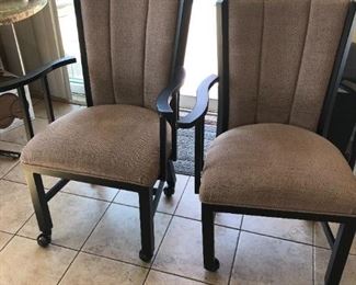 Set  of 4 Wheeled Chairs