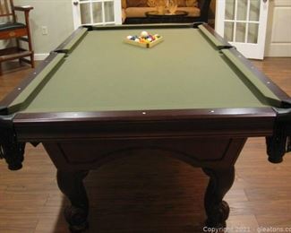 Eclipse English Tudor Billiards Table Balls Rack and Table Tennis Conversion