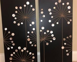 Sleek Shell Flower Wall Art