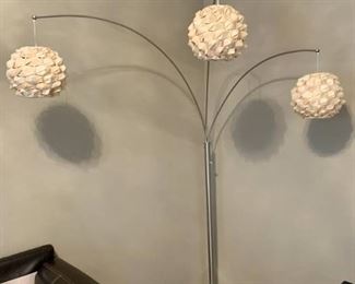 Vibrant 3 Light Silver Floor Lamp