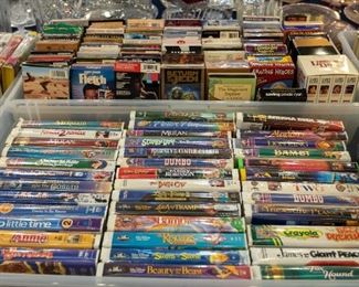 VHS - many Disney!