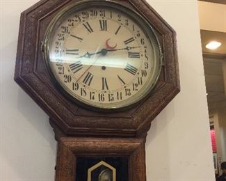 very old school calendar clock 