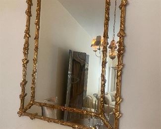 Gilded frame mere the frame is an oak leaf and acorn motif 40” x 54” overall clear near border
Can be hung either way
$850