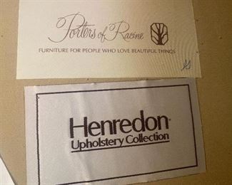 All furniture is Henredon