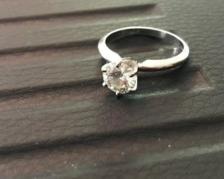Moissanite Stone set in 14K Gold