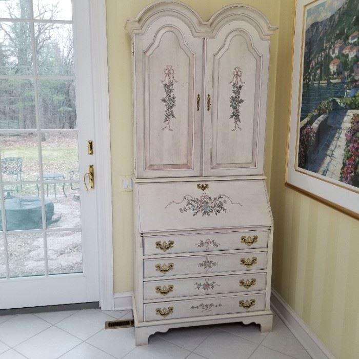 Painted Secretary 78hx34wx16d						$500
