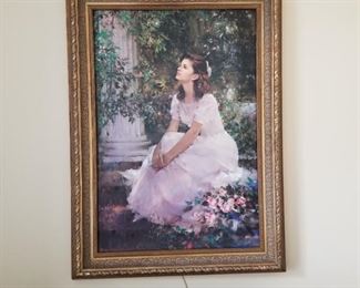 Original Oil - woman in garden signed by artist 48hx34w						$1500

