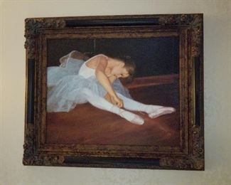 Original oil painting of ballerina signed by artist 39wx33h						$1500
