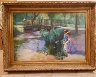 Original Pastel - Woman and Child by Bridge signed by						
  Susan Kuzyitsky  45wx33h		$700				
