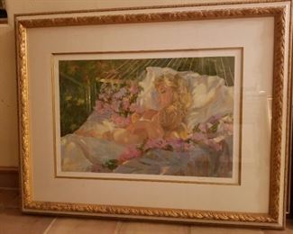 Serigraph - Mother and Child in Hammock limited edition signed and numbered by artist	359/395 47wx37h					$500
  						
