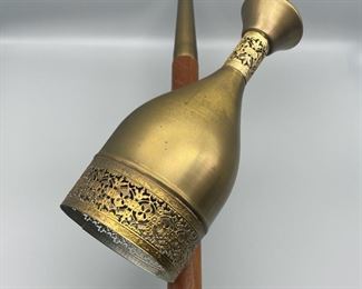 Top of Turkish/Moroccan MCM Stationary Pole Floor Lamp 