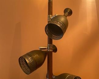 Turkish/Moroccan MCM Stationary Pole Floor Lamp