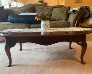 Oval Wood Coffee Table