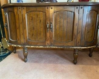 Wood Console Cabinet 