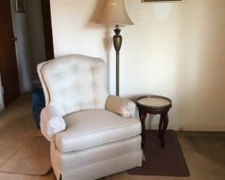Upholstered Rocker, Swivels