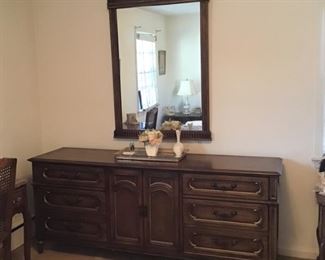 Long chest / dresser and Mirror 