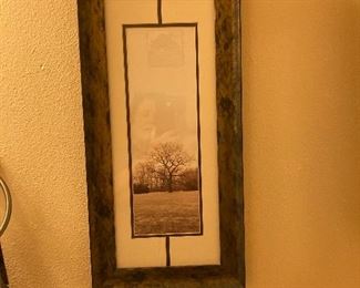 FRAMED CONTEMPORARY PRINT "TREE"