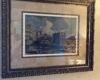 CONTEMPORARY FRAMED EUROPEAN SCENE.