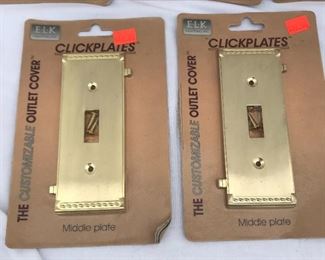 P6: Elk Lighting Inc., Click Plates - Brass Middle Plate