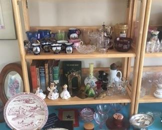 Misc. crystal, glass, china & paperweights