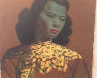 Vladimir Tretchikoff "Chinese Girl" print c. 1950