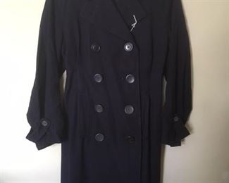 WWII Woman's Navy Reserve Gaberdine Coat