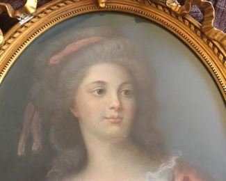 Original pastel in as-is frame