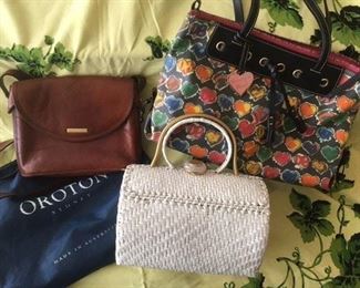Oroton Australian Leather, Dooney & Bourke & vintage Rodo wicker purses