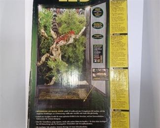 Zoo Med ReptiBreeze LED Deluxe Open Air Aluminum Screen Cage Medium (16L x 16W x 30H)