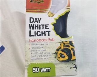 Zilla 09908 Day White Light Incandescent Bulb, 50-Watt